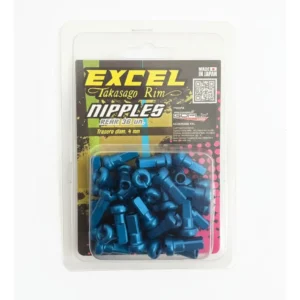 Set Niples Excel Takasago Traseros Azul 4 Mm