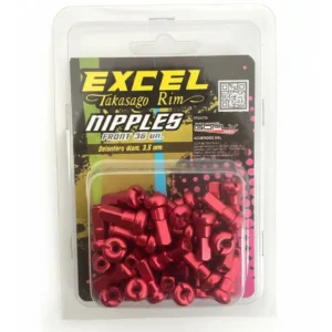 Set Niples Excel Takasago Delanteros Rojo 3.5 Mm
