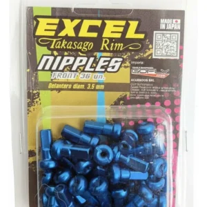 Set Niples Excel Takasago Delanteros Azul 3.5 Mm
