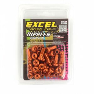 Set Niples Excel Takasago Traseros Naranja 4 Mm
