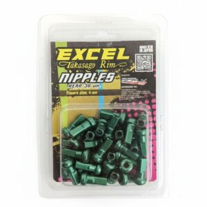 Set Niples Excel Takasago Traseros Verde 4 Mm