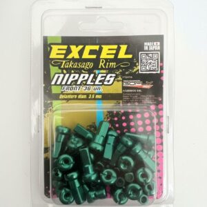 Set Niples Excel Takasago Delanteros Verde 3.5 Mm